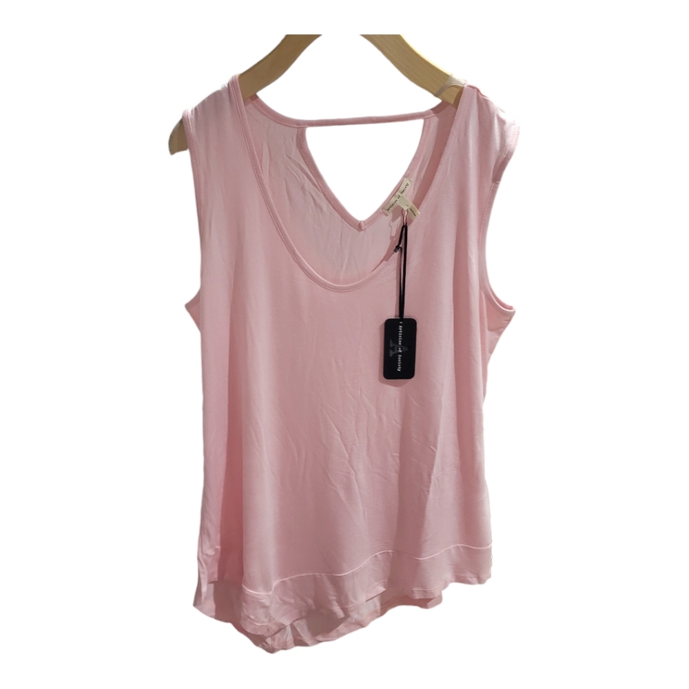 Articles of Society Pink Viscose Tank Top